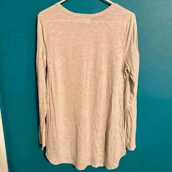 Old Navy Heather Gray Longline Curved Hem Tunic - Picture 5 of 6